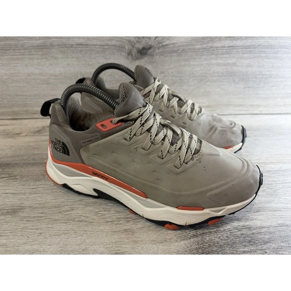 The North Face VECTIV Exploris Futurelight Women's 8 Gray Orange‎ Hiking Shoes